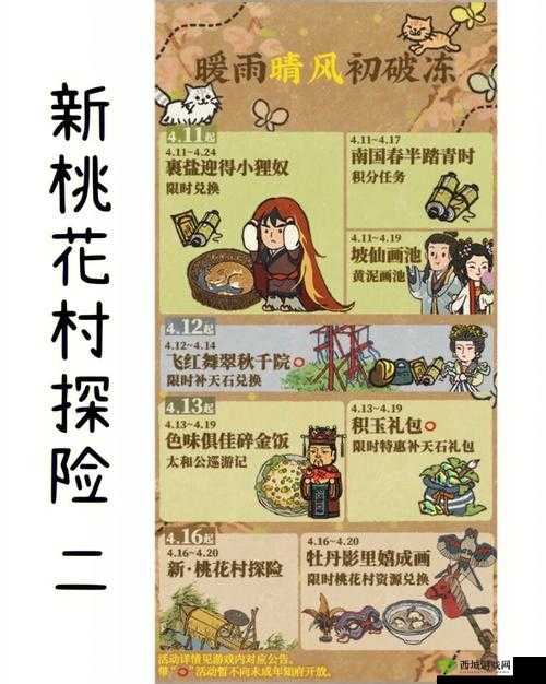 江南百景图桃花村探险攻略：珍宝与人物选择